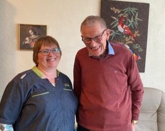 Thuishulp Hetty en cliënt Peter