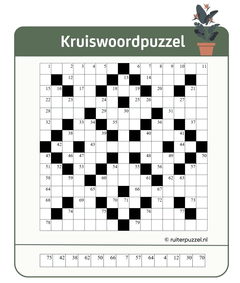 Kruiswoord 1