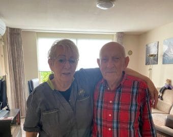 Thuishulp Catharina en cliënt Wim